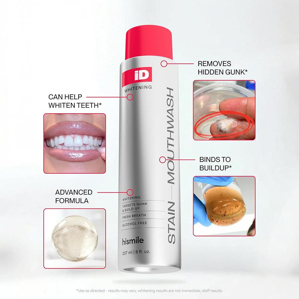 Hismile iD Alcohol Free Mouthw - Teeth Whitening Mouthwash recension och pris