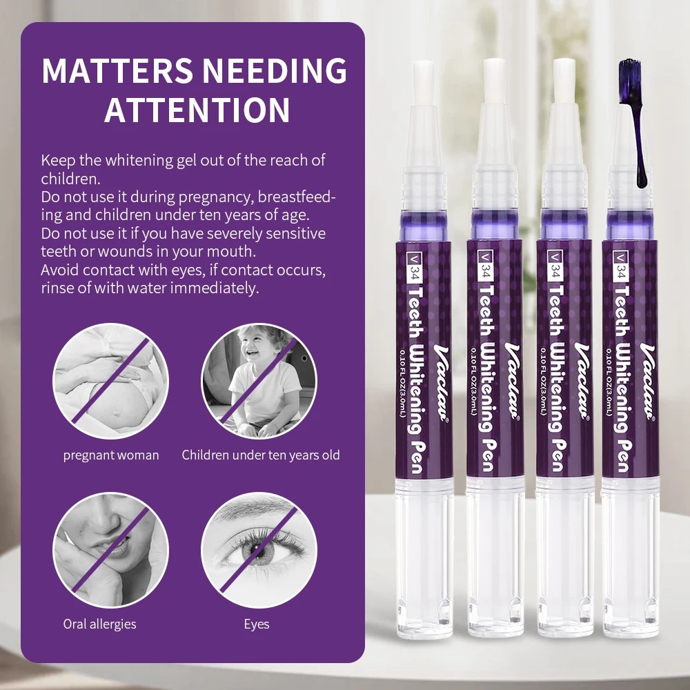 Vaclav V34 Purple Teeth Whiten - Teeth Whitening Pens recension och pris